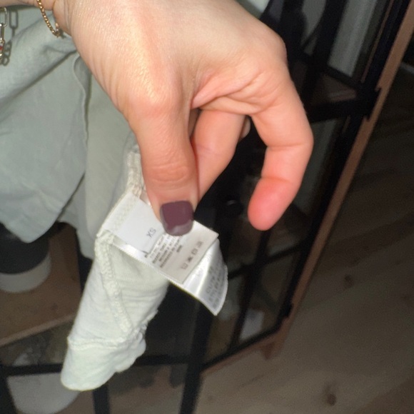 Citizens of Humanity tee short cap sleeves sage airy crewneck ribbed cotton - Picture 6 of 8